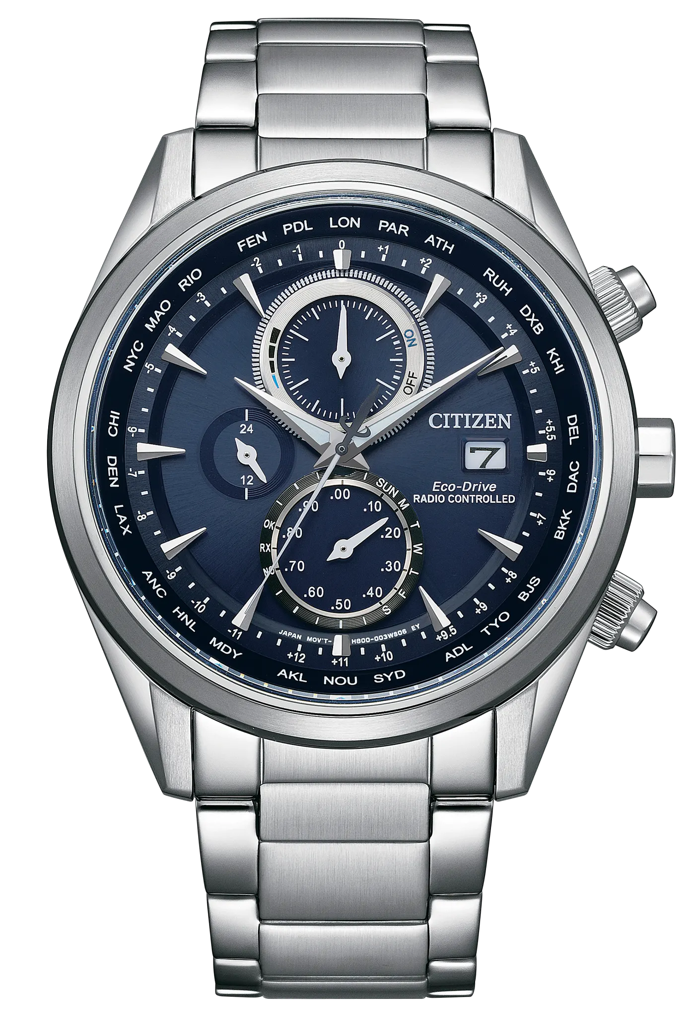 Sport Luxury Blue Dial Stainless Steel Bracelet AT8260-85L | CITIZEN